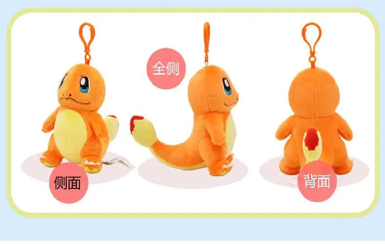 Clearance_Original Pokemon Plush Keychain Cartoon Toys Pikachu Charmander Psyduck Squirtle Snorlax Wobbuffet Doll Kids Kawai Toy