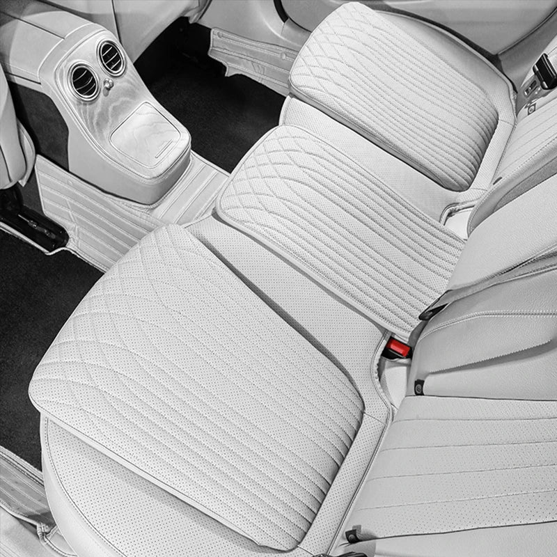 For Tesla Car Cushion Nappa Leather Breathable Non-slip Car Seat High Rebound Pad Seat Cushion Four seasons Universal Auto Seat