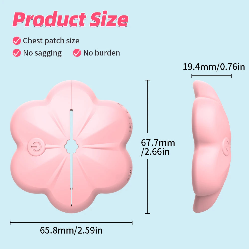 Nipple Clamps Vibrating Massager Remote Control Invisible Wear Sex Toys for Women Breast Pleasure Stimulate Foreplay Teasing Toy