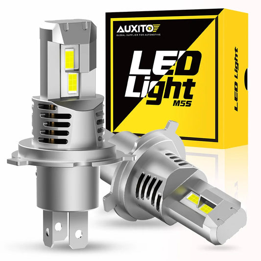 AUXITO 2Pcs 22000LM H4 9003 LED Headlight Bulbs Canbus 6500K White H4 HB2 LED High Low Beam Car Head Lamps Vehicle Light 120W