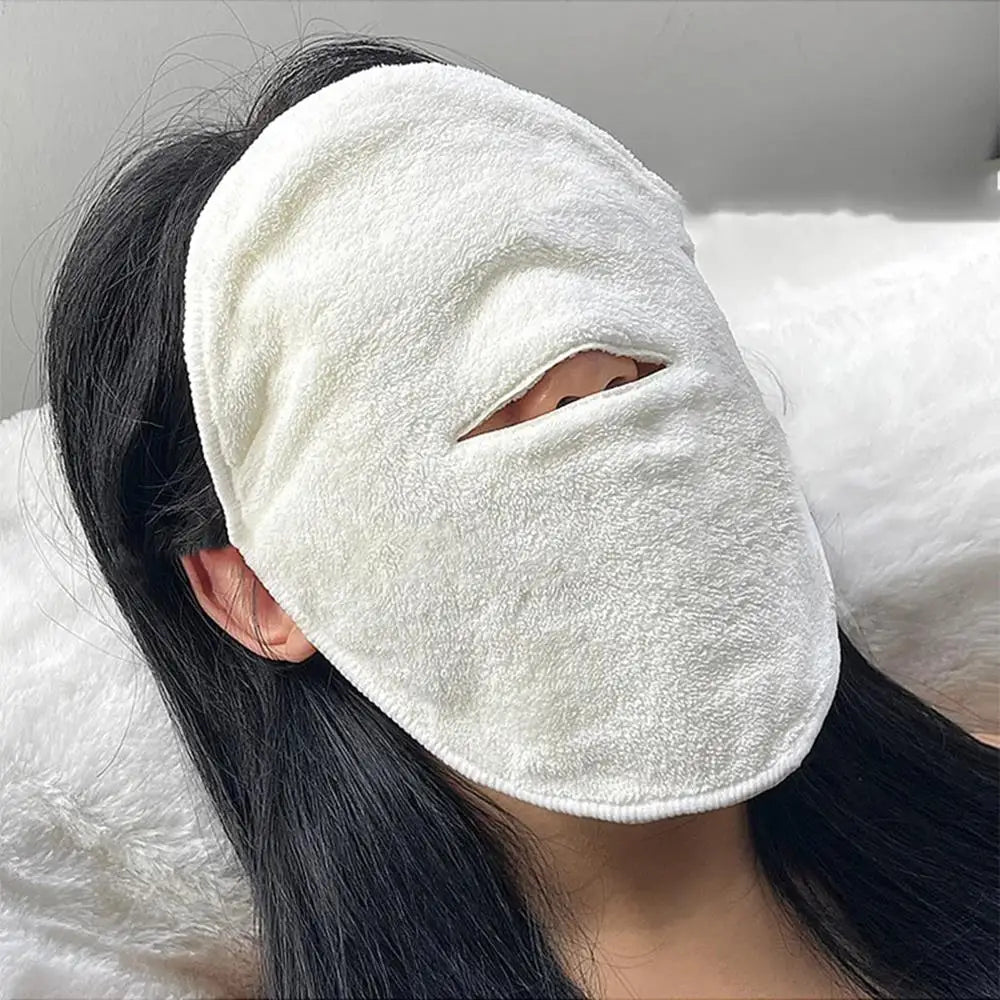 Hot Compress Face Towel Pore Clean Wet Compress Cotton Mask Face Towel Beauty Moisturizing Facial Skin Care Bathroom Supplies