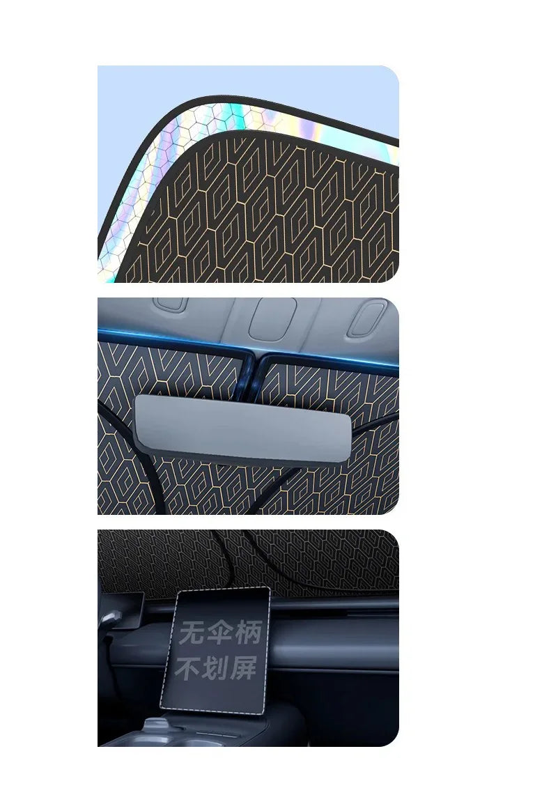 Folding Car Windshield Sun Shade Cover Visor Protector Interior Anti UV Sun Windscreen Parasol Auto Accessories