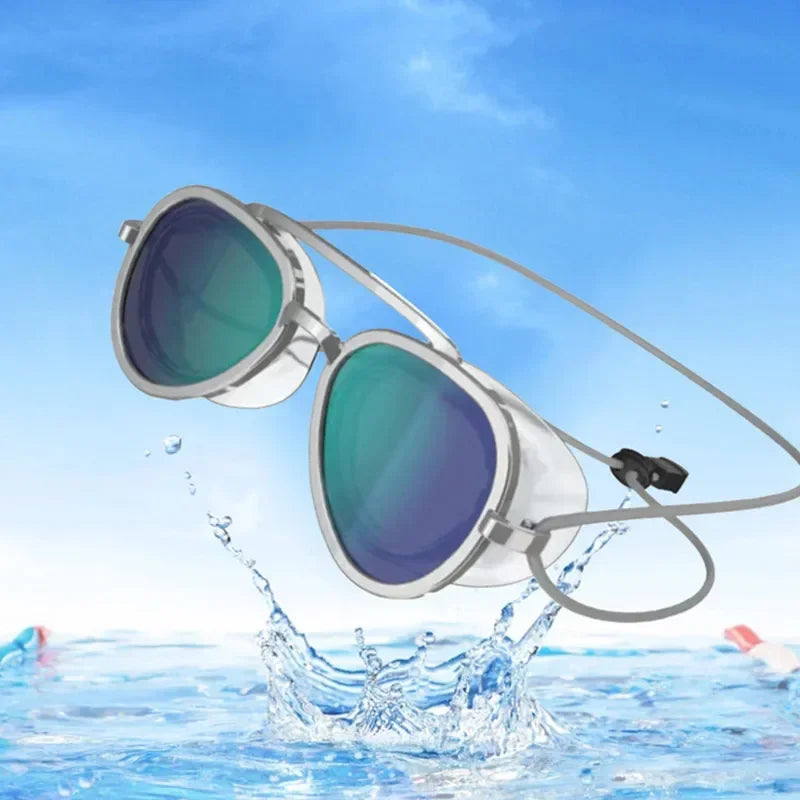Full View Anti Fog Swim Goggl Professional Full Angle Anti Fog Swimming Goggles Swimming Goggles Men Women Retro Goggles New