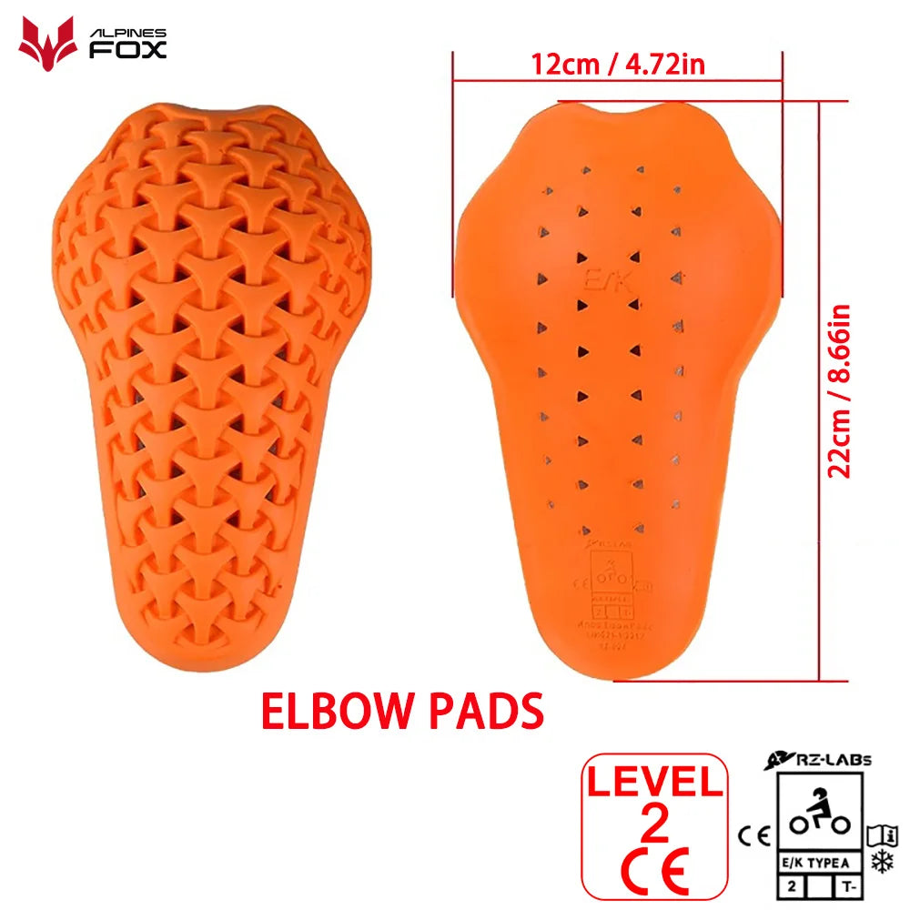 Motorcycle Protective Gear Insert Back Protection Motocross Jacket CE Protector Shoulder Pads Elbow Pads Motorcycle Equipment