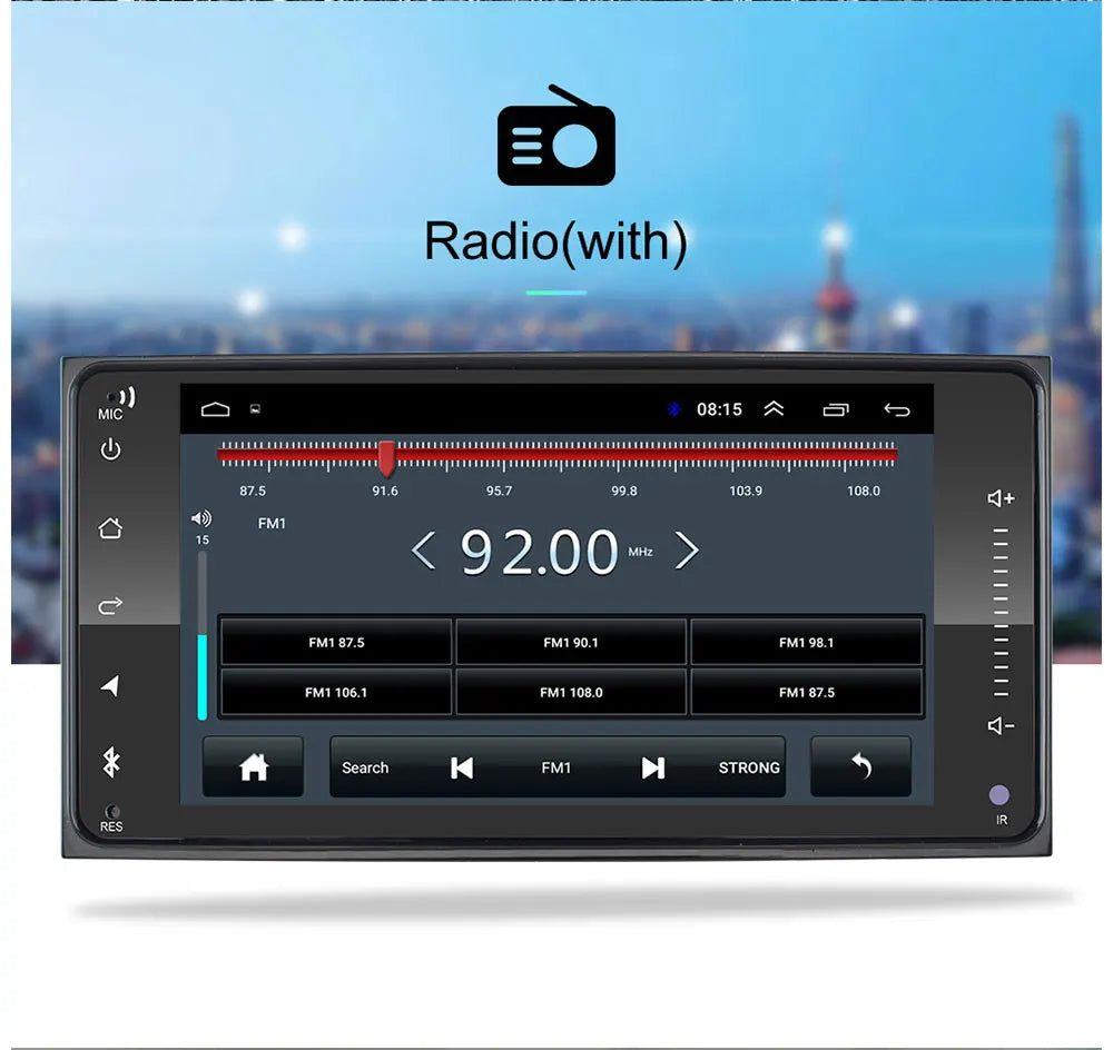 2 din android 10 Universal Car Multimedia Radio Player CarPlay 2Din Stereo For Toyota VIOS CROWN CAMRY HIACE PREVIA COROLLA RAV4