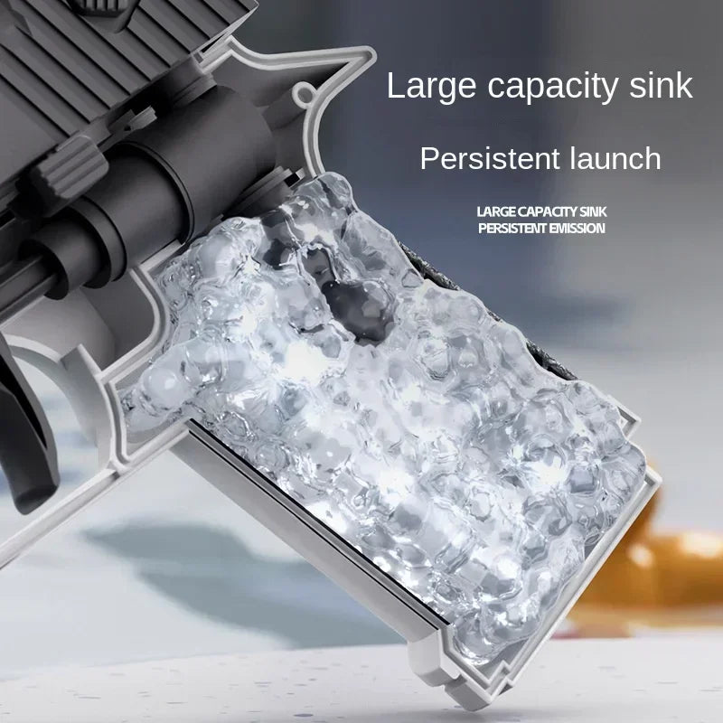 Desert Eagle Large Water Gun Capacity High Voltage Linkage Continuous Fire Glock Summer Water Battle Beach Children's Water Gun