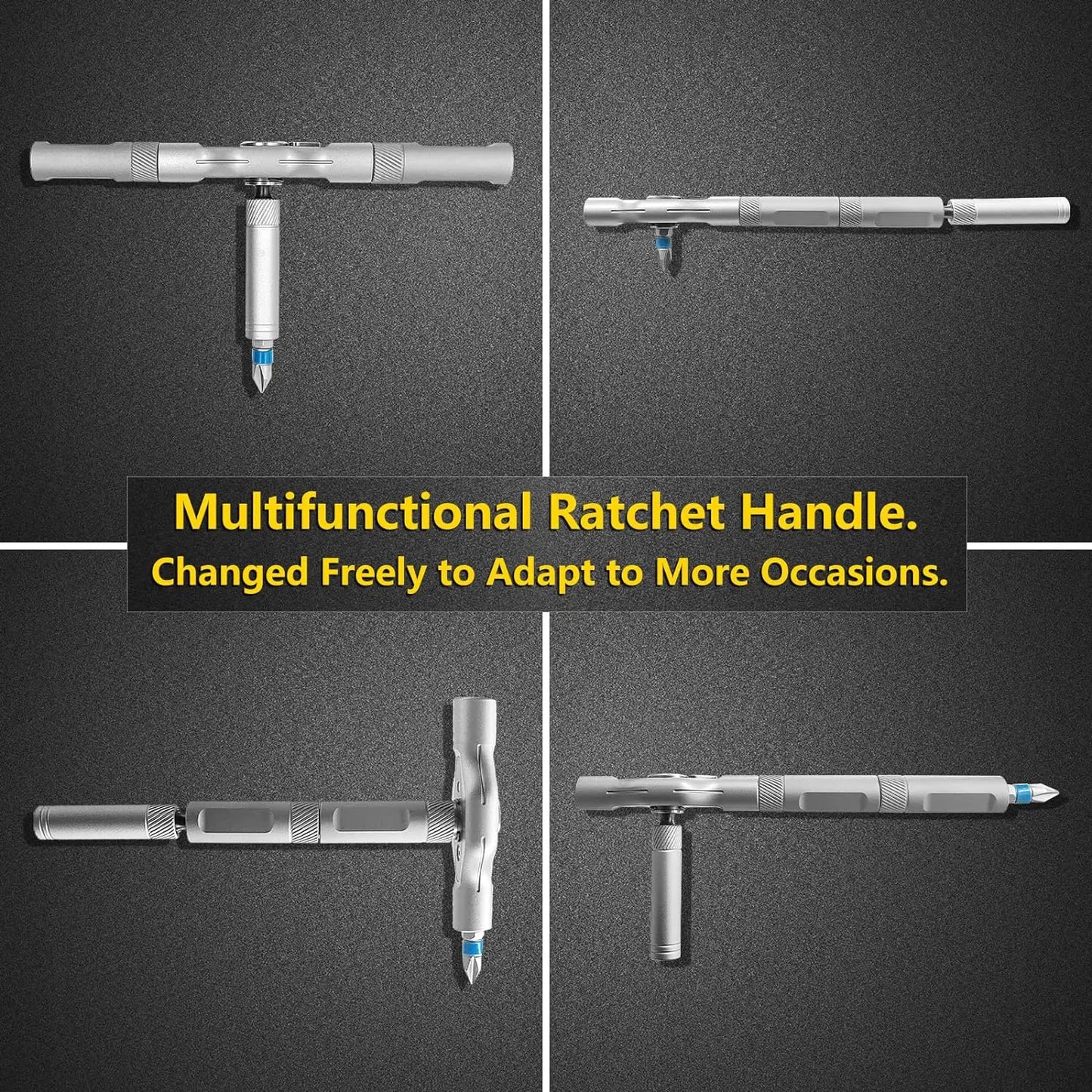 VMAN 24in1 RS1 Multi-Purpose Ratchet Screwdriver Set 24 in 1 S2 Steel Magnetic Screwdriver Bits Repair Tools