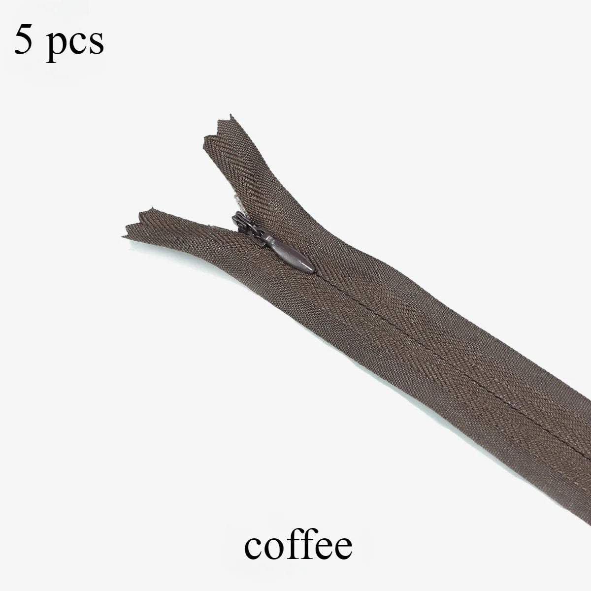 5 pcs 18cm-60cm Invisible zippers - various colors, suitable for premium hidden zipper dresses, pants, shirts, pockets, etc