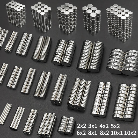 2x2,3x1,3x2,4x2,5x2,6x2,8x1,8x2,8x3,10x1,10x2mm Super Strong Small Round Magnet Neodymium Magnets for Fridge Powerful disc imans