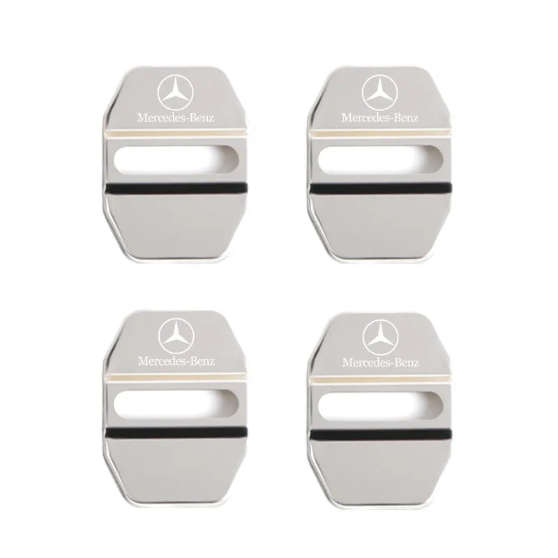 Car Styling Car Door Lock Covers stikcer Case for Mercedes Benz New B/C/E Class A Class C200L GLC GLK CLA GLA Accessories