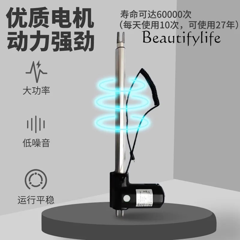 Thickened silent electric loft telescopic stairs, fully automatic, invisible indoor stretching folding ladder, villa elevator