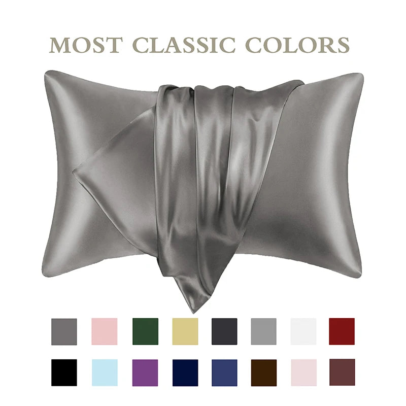 Simulated Silk Pillowcases Silky Satin Hair Beauty Pillow Cases Comfortable Pillow Case Home Bedding Pillow Cases Cover