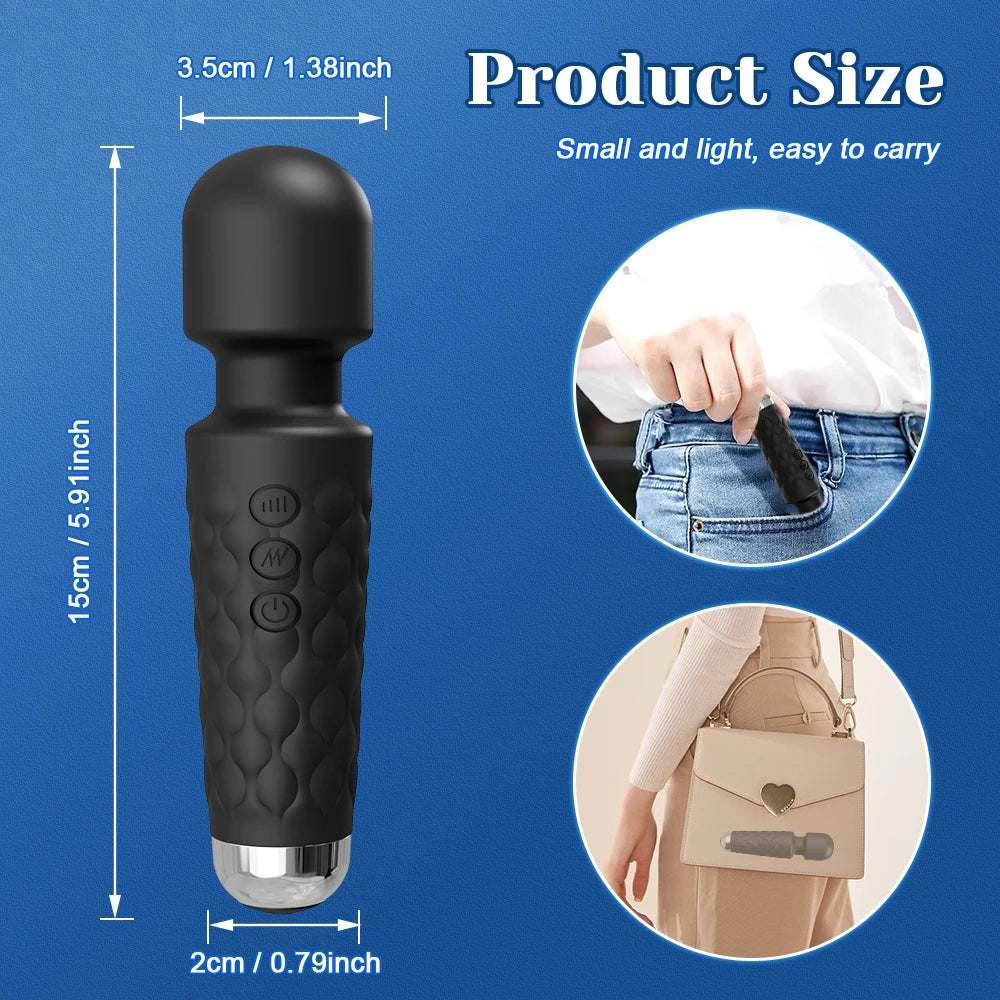 20 Speeds Vibrator Sex Toys for Woman Dildo Magic Wand Anal Clitoris Stimulator Wireless Vibrator Female Masturbator Sexy Toys
