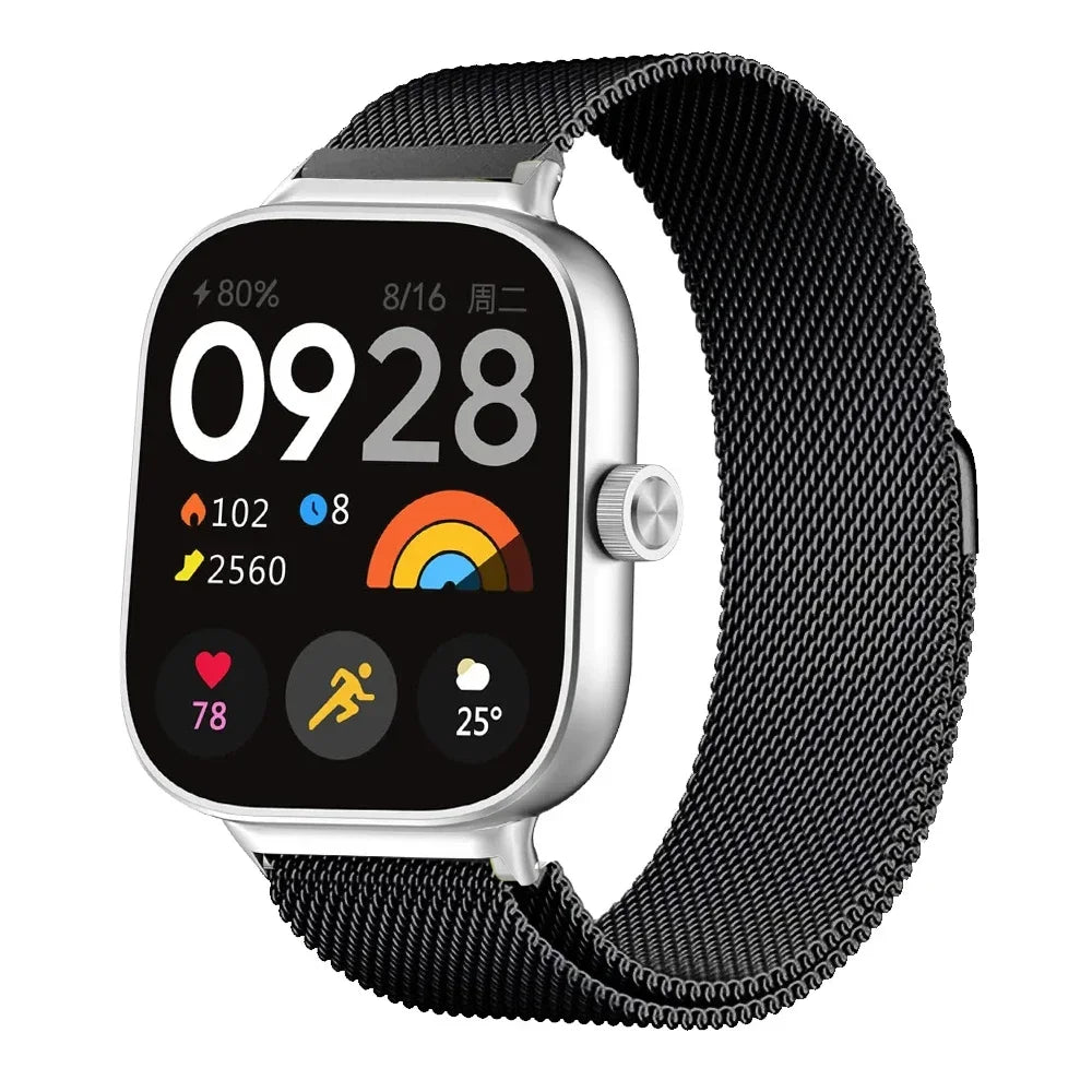 Milanese Loop Band For Redmi watch 5/4 Smartwatch Bracelet For Mi band 8pro/9 pro Wristband Replacement Metal Strap Accessories