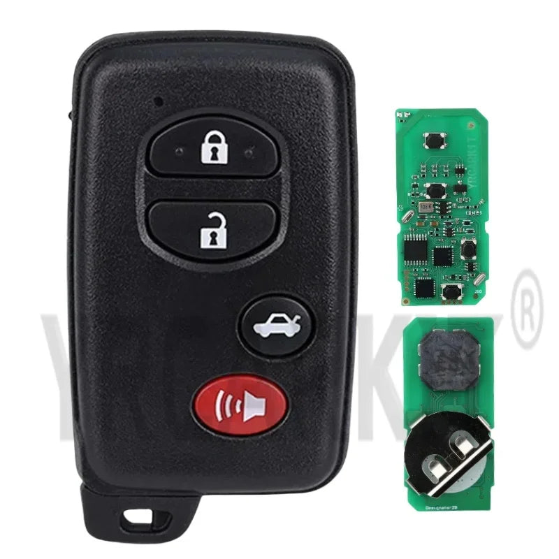 For Toyota Venza Prius C Prius V 4Runner 2009-2018 314.3MHz HYQ14ACX Board: 271451-5290 Smart Card Remote Key Fob Keyless Entry