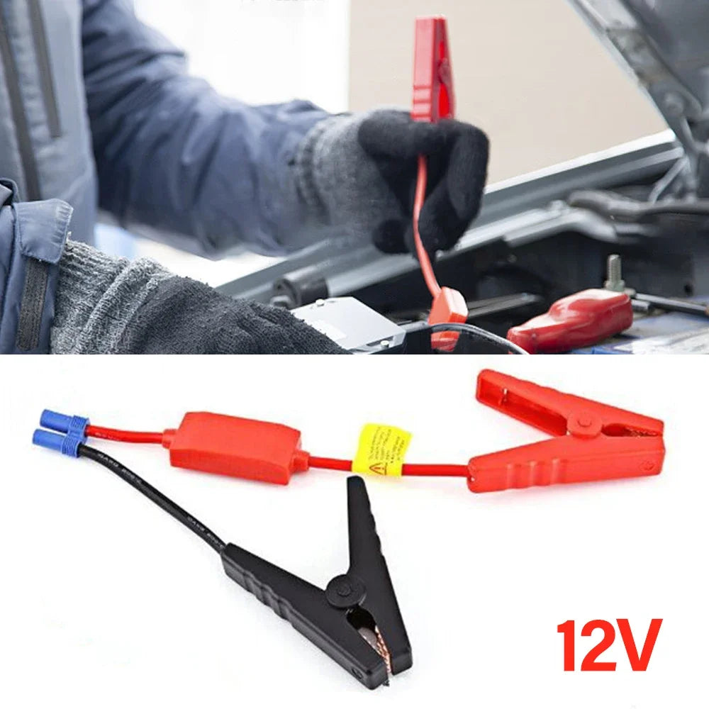 12V Jump Starter Alligator Clips for Car Truck Universal Vehicles Replacement Battery Jumper Cables Emergency Start Power Clamps
