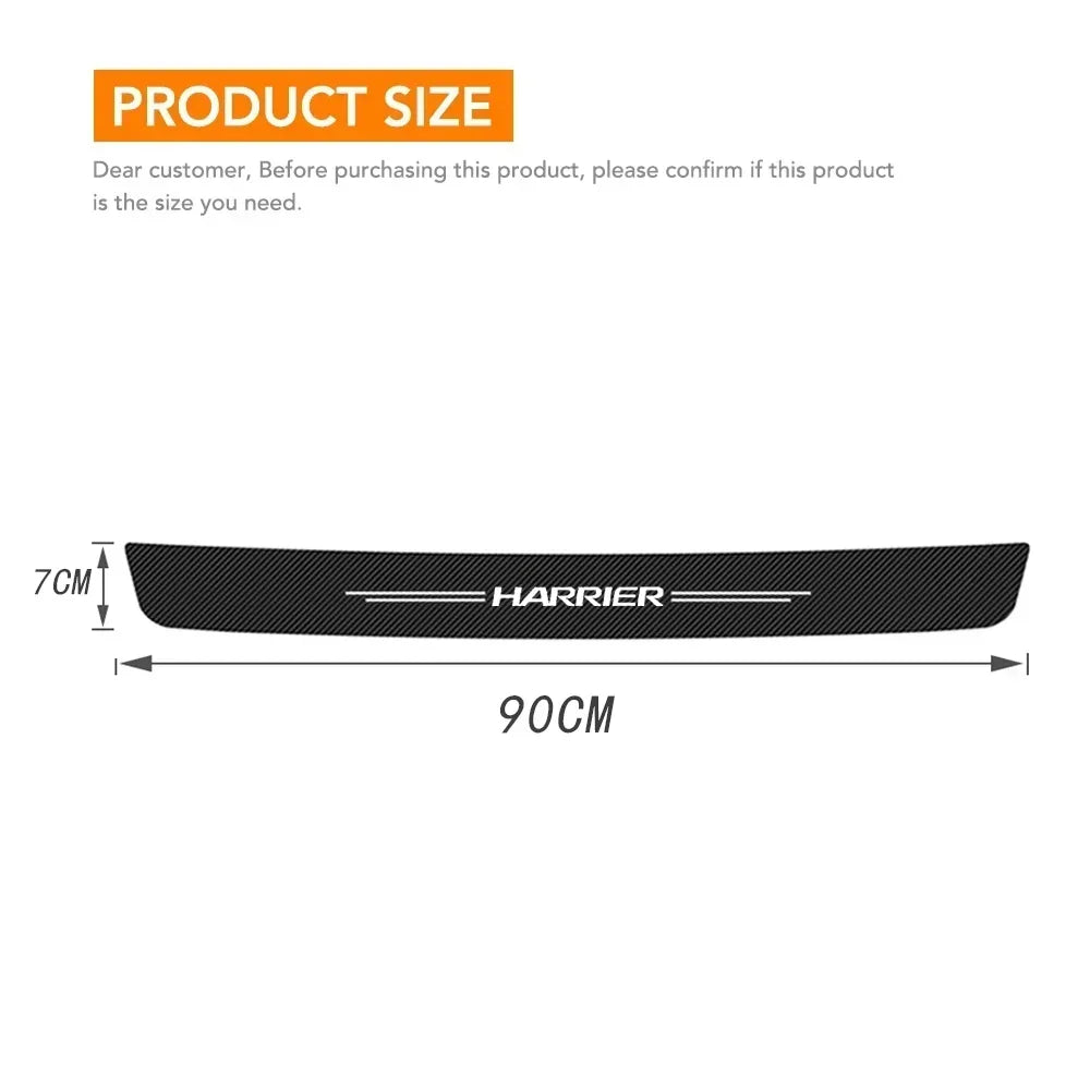 Car Door Sill Protector Stickers for Harrier XU30 XU60 XU80 30 60 80 Trunk Bumper Threshold Anti-Scratch Gurad Trim Accessories