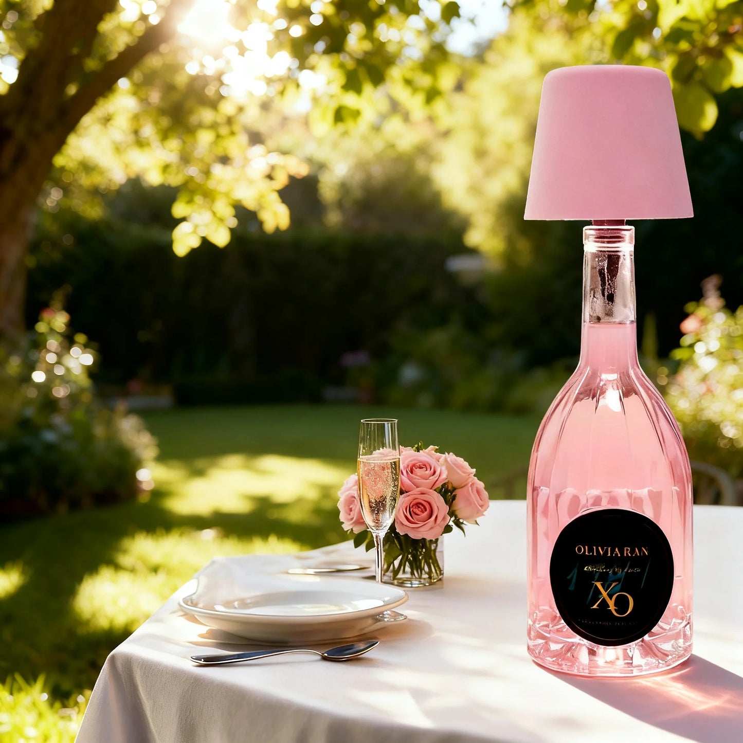 USB Lamp, Wine Glass Lamp, LED Wine Bottle Table Lamp – Suitable for Bars, Lounges, Dining Tables, Night Lights, Touch-Activated
