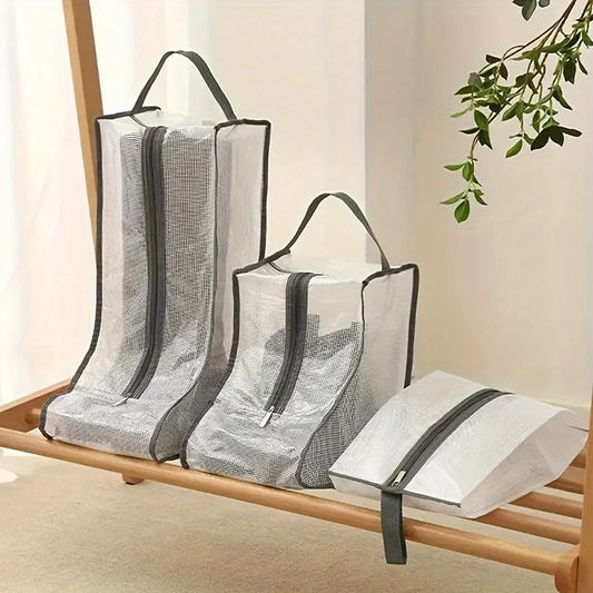 Boot Storage Bag Portable Shoes Organizer Waterproof Dustproof Protection Holder Bag for Household Travel Supplies