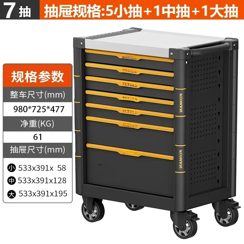 Garage Organizer Storage Tool Cabinet Trolley Complete Rack Professional Workshop Maleta De Ferramentas Completa Tools Packaging