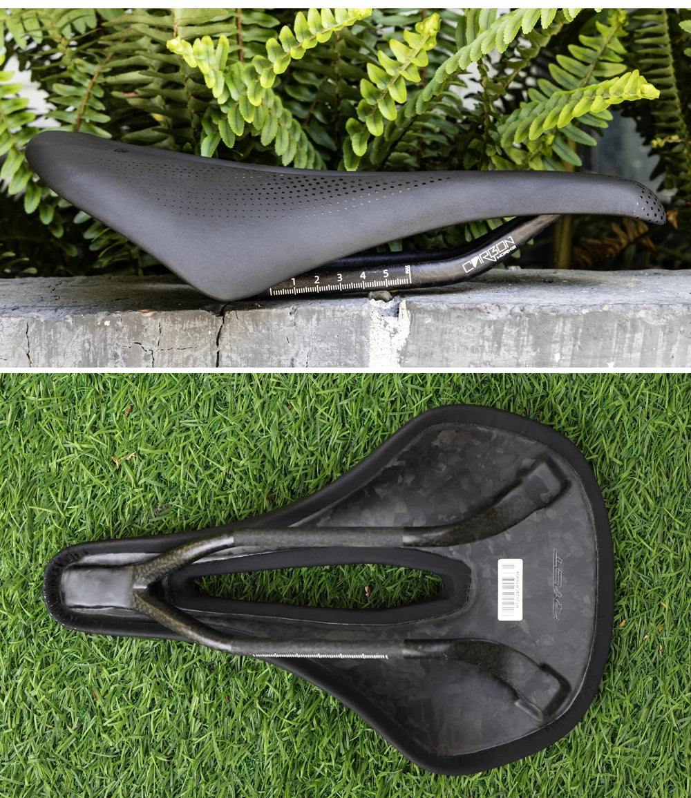 RYET 3D Printed Bike Carbon Saddle 140mm 143mm Super Light Road MTB Racing 3D/EVA  Saddles Bicycle Cushion Cycling Seating Part