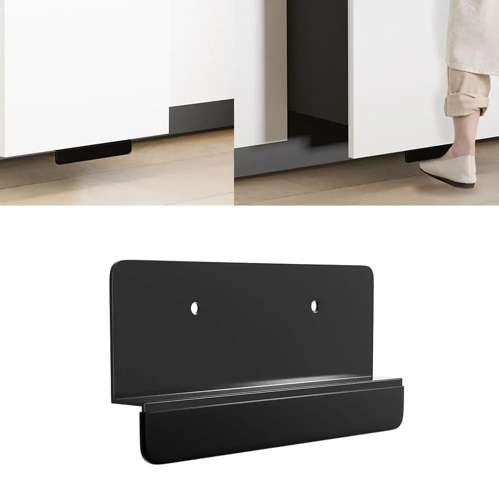 Practical Free Design Cabinet Foot Pull Bracket Carbon Steel Trash Cabinet Foot Pull Touchless Hands Trash Drawer Home Hardware