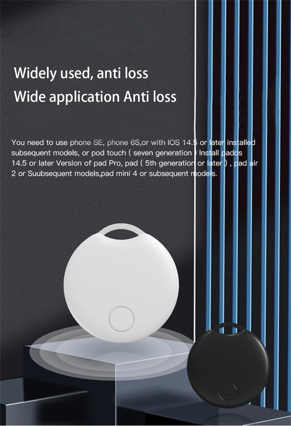 Bluetooth GPS Tracker For Air Tag Replacement Via Apple Find My To Locate Bag Bottle Card Wallet Bike Keys Finder MFI Smart ITag