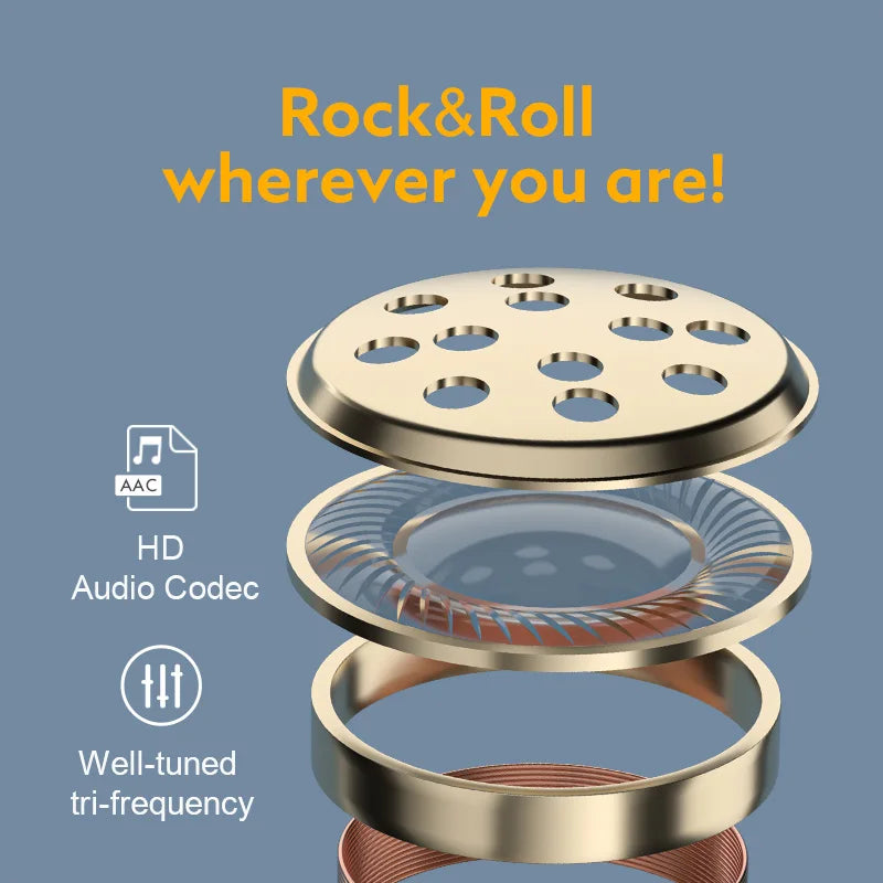 QCY T17 Wireless Earphones Bluetooth 5.3 HIFI Sound Headphones Touch Control Gaming Headset Long Standby 26H In-Ear Earbuds