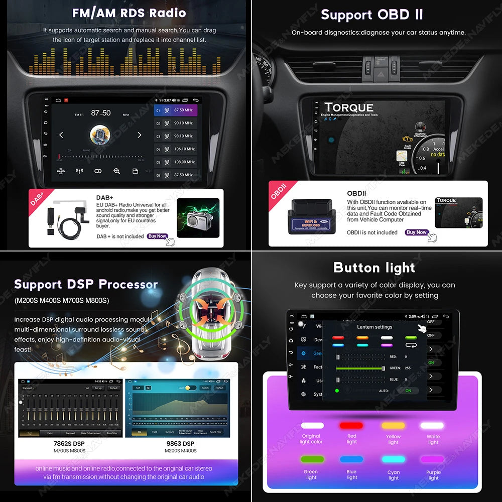 MEKEDE For Fiat Ducato Peugeot Boxer Citroen Jumper 2 2006-2022 UIS7862S 9'' Car Radio Multimedia Player Audio Stereo Head Unit