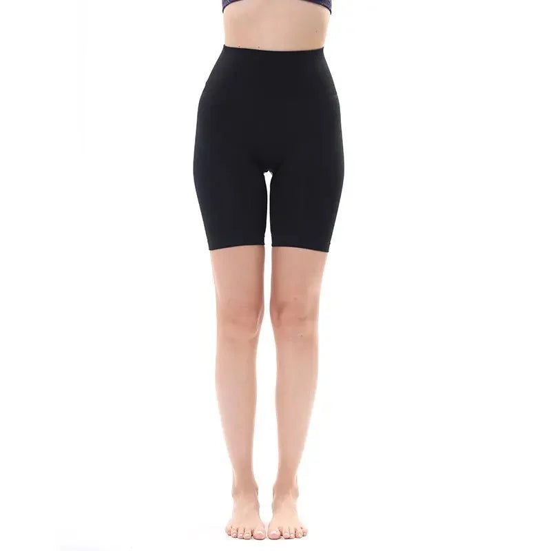 Amazon 2021 Summer Seamless Knit Peach Hip Yoga Shorts Sweatpants Fitness Base Shorts European And American Style Women's Yoga W
