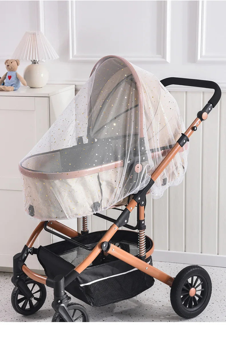 Baby Cart Sunshade Mosquito Net Universal Pram Net Buggys Insect Fly Net Protection Cover for Stroller Pushchair