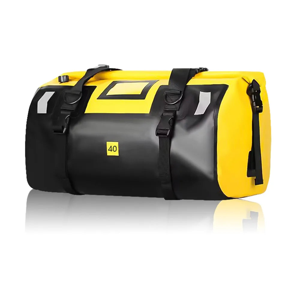 Motorcycle Dry Bag Waterproof Reflective Tail Duffle Bag Skiing Travel Hiking Camping Boating Riding Fishing Outdoor Luggage