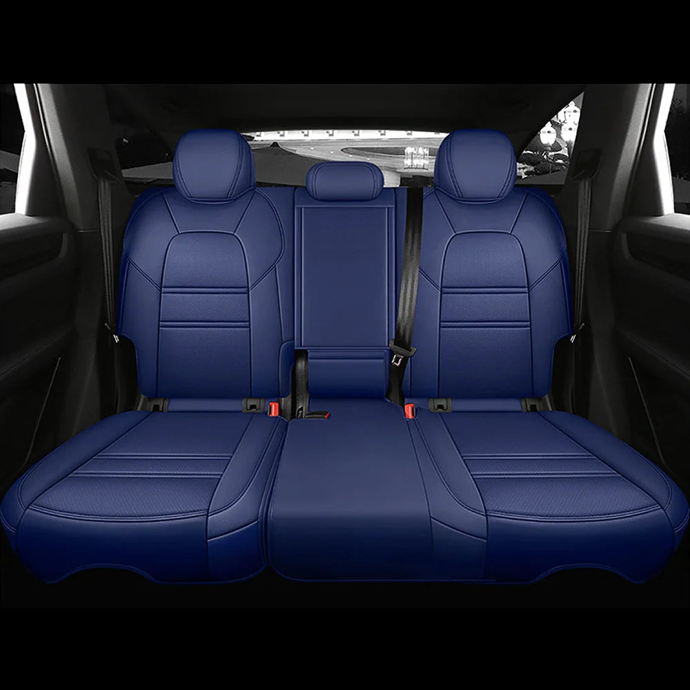 For Land Rover Range Rover Velar 2017 2018 2019 2020 Faux Leather Custom Car Seat Covers Full Set Interior Protector Accessories