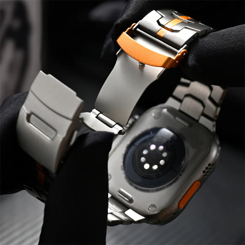 Stainless Steel Strap For Apple Watch Series 11 10 9 8 SE 3 46mm 45mm 42mm 44mm Metal Bracelet Band For iWatch Ultra 3/2/1 49mm