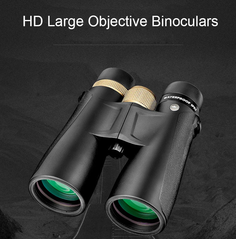 Shuntu Powerful 10x50 12x50 Binoculars HD Long Range Professional Optics IPX7 Waterproof FMC Coating BAK4 Telescope For Hunting