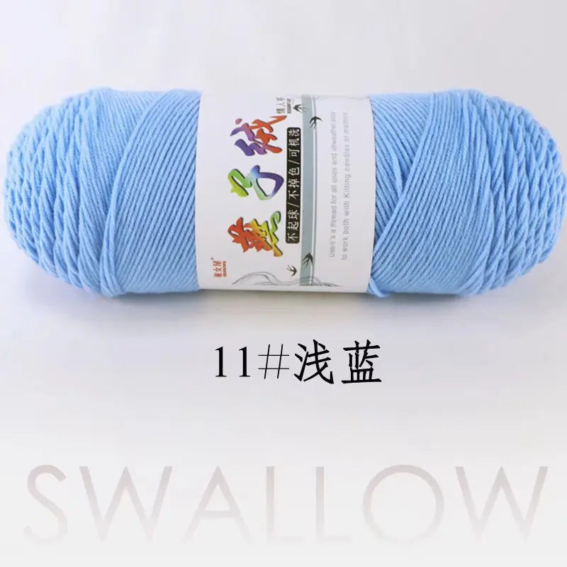 1Pc 200g Milk Cotton yarn for hand knitting Acrylic Crocheting Thread Yarn Crochet Doll sweater bag blanket slipper
