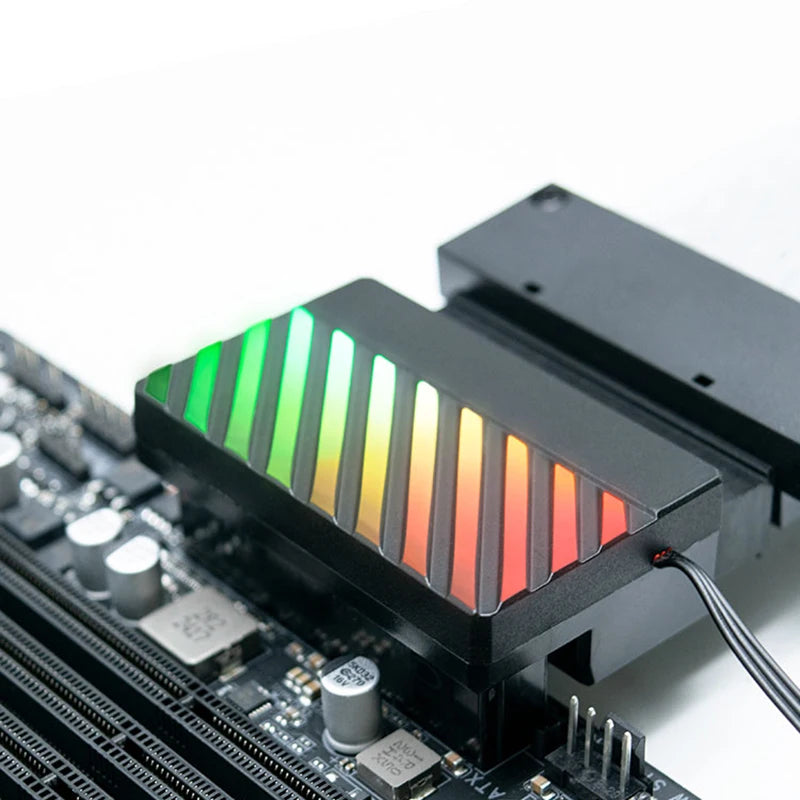 TEUCER ATX 24Pin ARGB Adapter, 90° RGB Power Cord Adapter for Computer Motherboard Power Supply