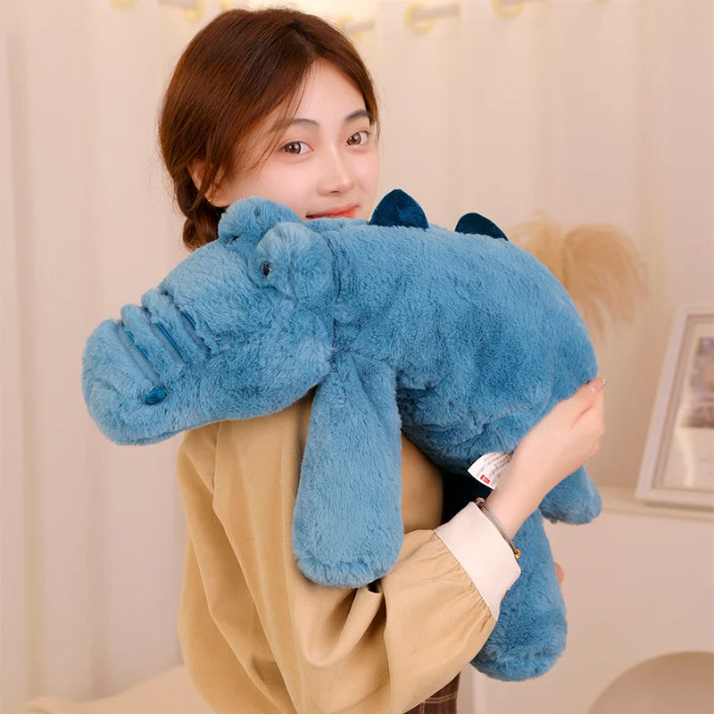 Cute Raccoon Crocodile Sloth Fox Animals Soft Plush Toys Sleeping Pillow Cartoon Stuffed Cushion