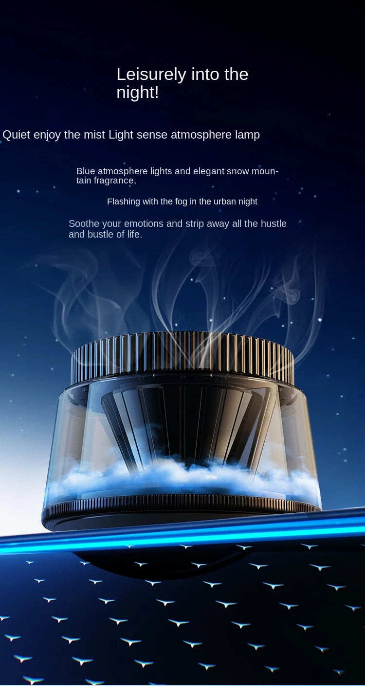 New High-end Cloud Car Solar Aromatherapy Light Luxury New Lasting Fragrance Men's Car Perfume Fog