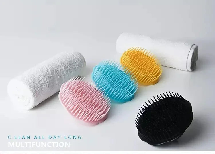Head Massage Shampoo Brush Adult Scalp Massage Brush Men and Women Soft Glue Bathroom Shampoo Comb Long Hair Washing Hair Scalp