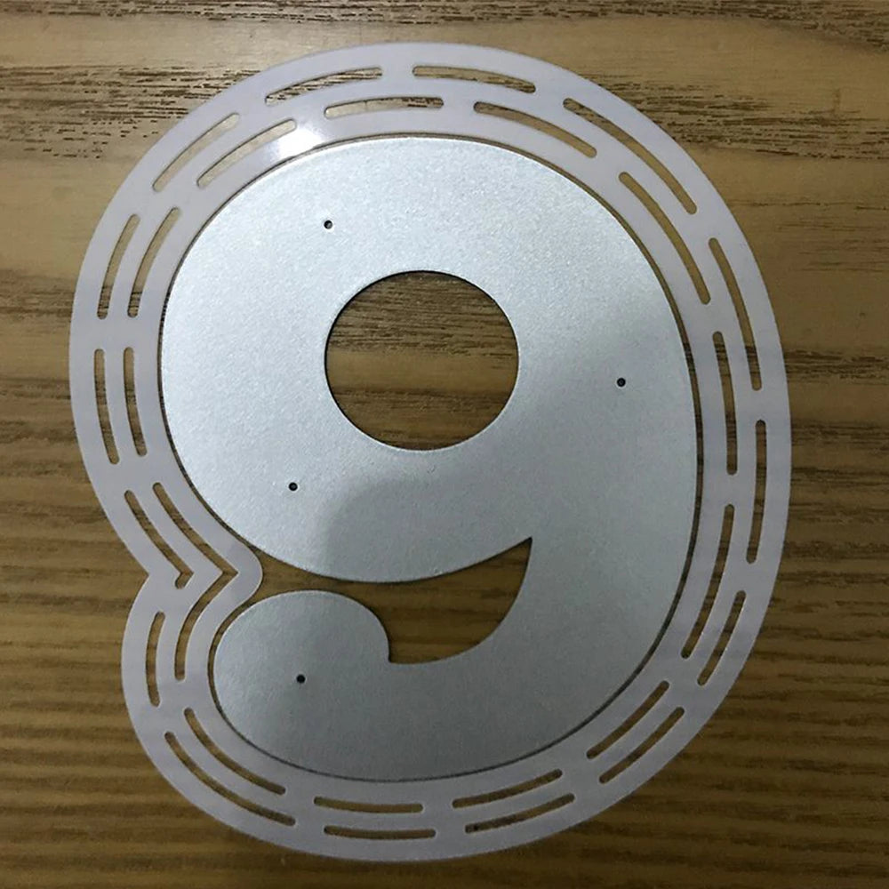 2pcs Big Size 0-9 Numbers Cutting Dies And Plastic Stencils Set For DIY Scrapbooking Album Card Making Decoration Paper Craft