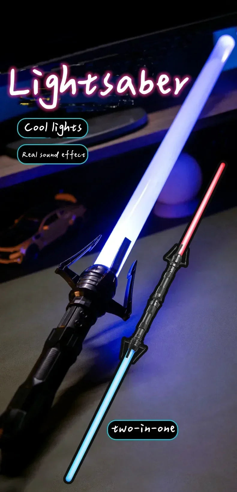 New Laser Sword Photography Props Lightsaber Luminous Glow Stick Laser Wand Children's Toys Gifts Outdoor Toys