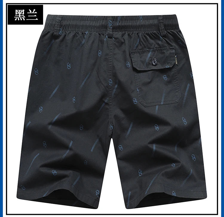 2024 Men's Work Shorts Summer Cotton Thin Casual Sweatpants Comfortable Hundred Five Pants