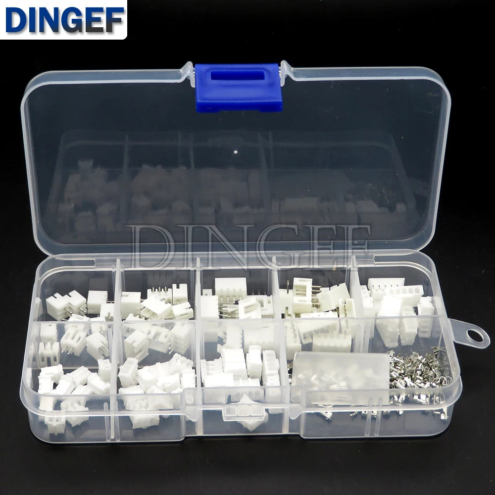 230PCS/lot PH2.0 2p 3p 4p 5 pin 2.0mm Pitch Terminal Kit Housing Pin Header JST Connector Wire Adaptor PH Kits for 3D printer