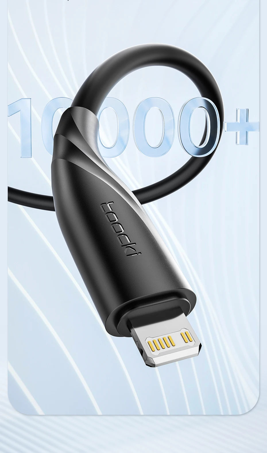 Toocki PD 20W Cable For iPhone 14 13 12 11 Pro Max 8 7 Plus Macbook 2.4A Fast Charging USB C To Lighting Cable Data Wire 1M 2M