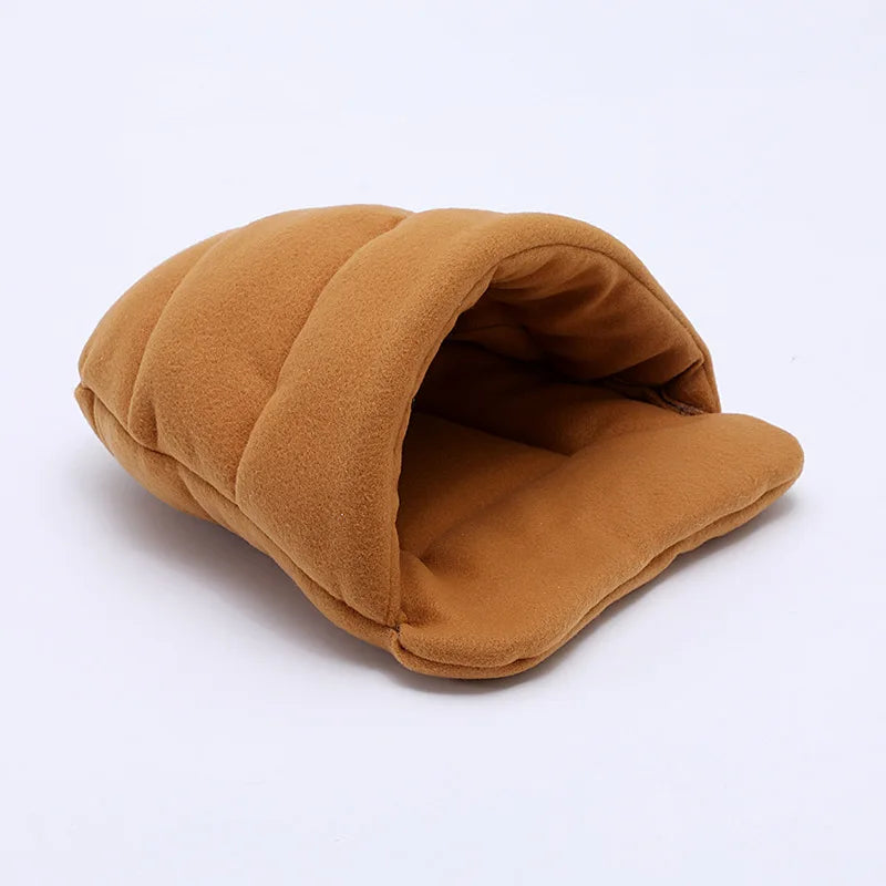 Guinea Pig Warm Bed Rabbit House Hamster Sleeping Bag Small Pet Cave Nest Soft Fleece Slippers Bed Small Pets Supplies