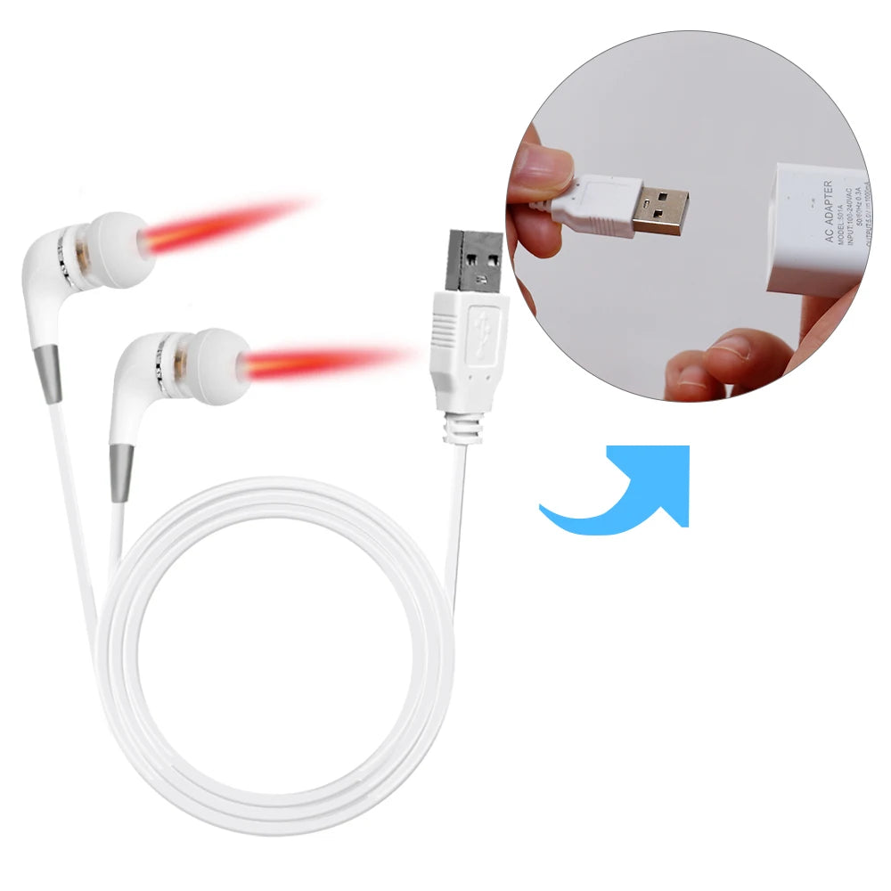 650nm LLLT Laser Therapy Rhinitis Sinusitis Tinnitus Ear Irradiation Laser Physiotherapy Earplug Otitis Media Deafness Treatment