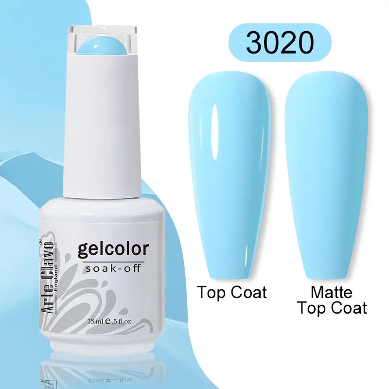 Arte Clavo 15ml Gel Polish Hybrid Varnishes 179 Colors Nails Art For Manicure Soak Off UV Need Top Base Primer Gel Nail Polish