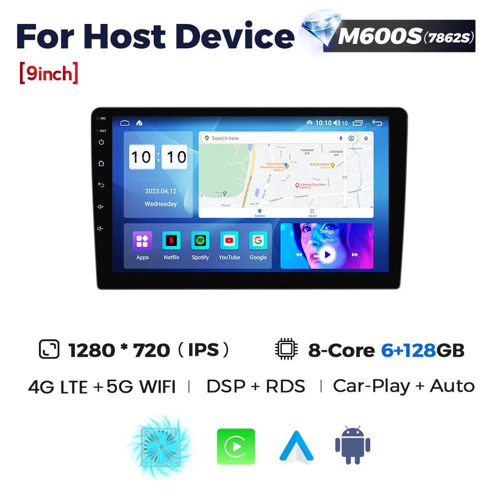 MEKEDE New Android System 7862 8Core DSP Car Multimedia for VW Toyota Universal Autoradio with Carplay RDS GPS BT 4G LTE 5G Wifi