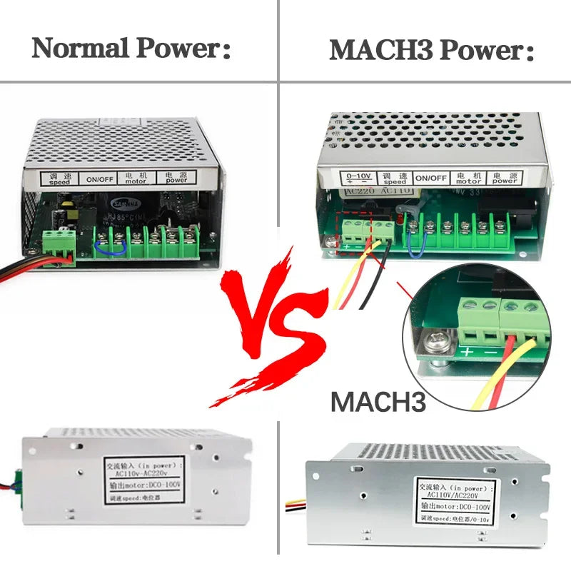 MACH3 Switching Power Supply AC 110V 220V to DC 0-100V Power Supply Source Adapter for CNC Spindle Motor